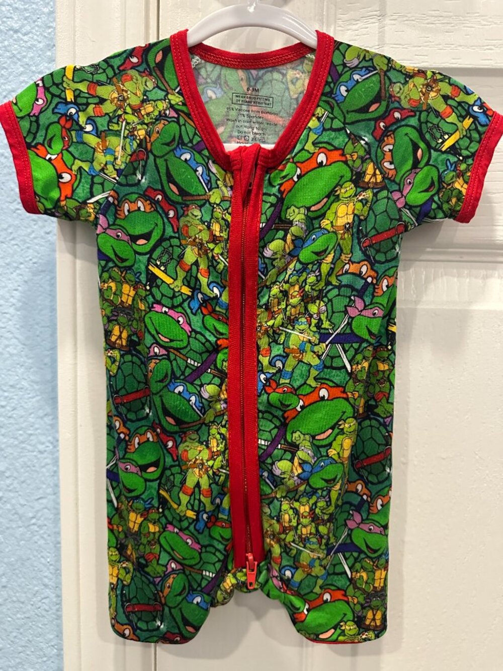 Teenage Mutant Ninja Turtles "TMNT" Bamboo Shortie Romper
